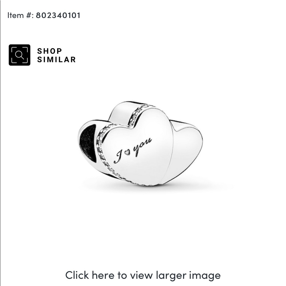 Jared//Pandora two heart charm
